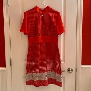 Red FLO brand beautiful silky sleeve dress